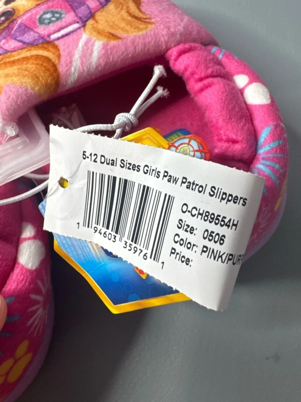 Paw Patrol the movie liberty and skye Slippers Character Print plush dogs novelt